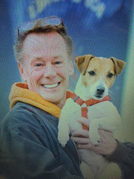 Owner with Dog - wood restoration in Belvidere, IL Owner with Dog - wood restoration in Belvidere, IL