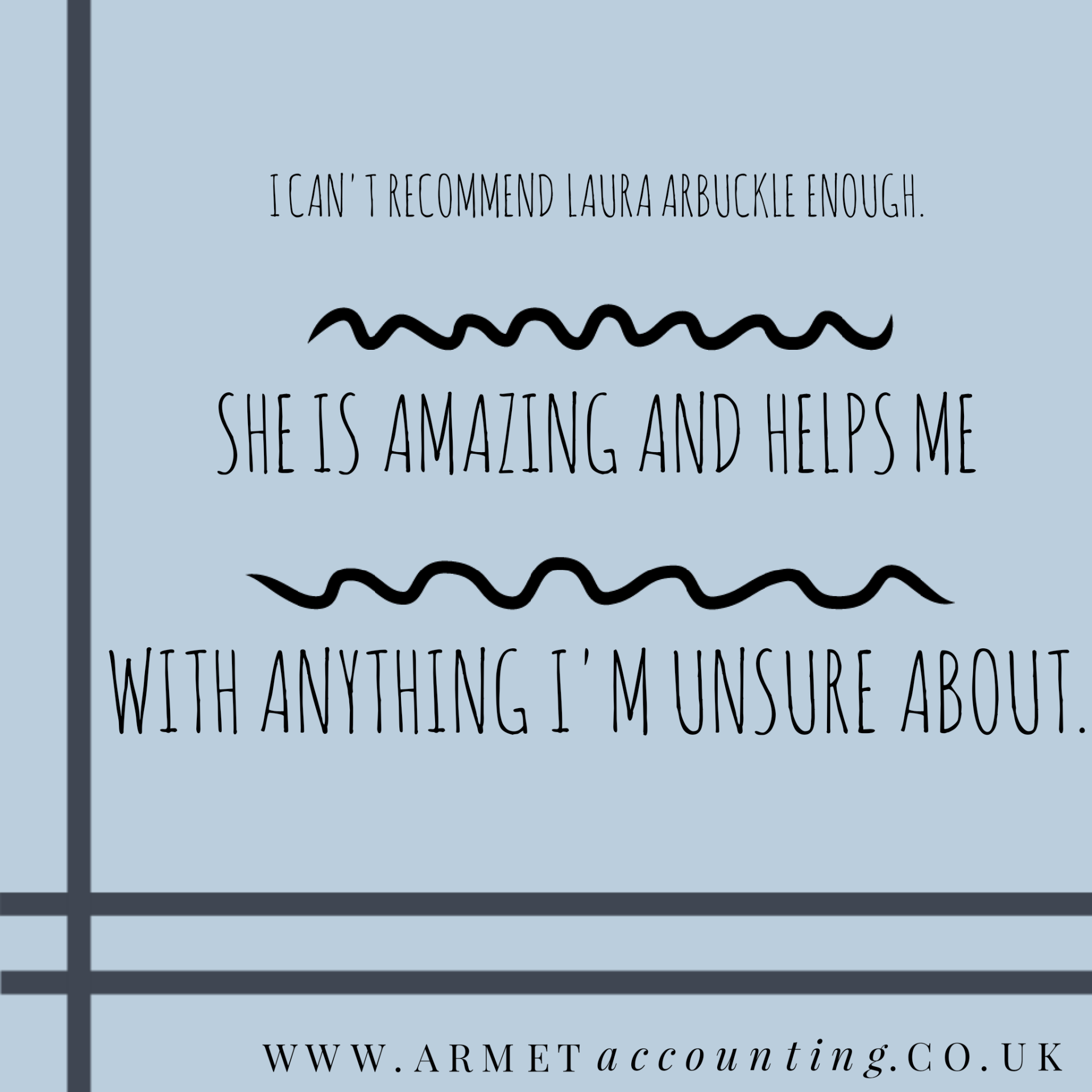 Armet Accounting testimonial