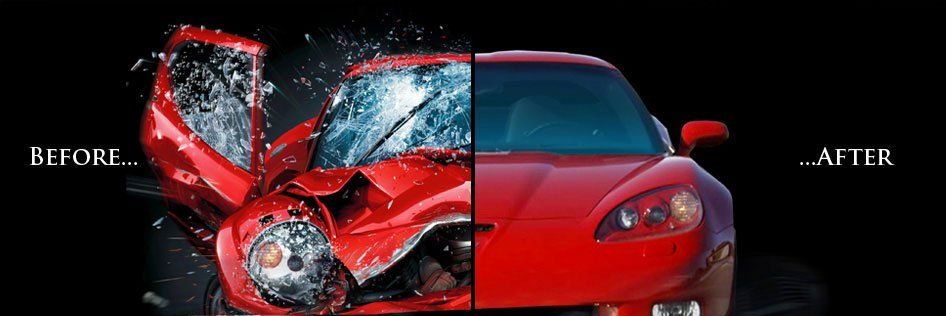 Damaged Car - Before and After