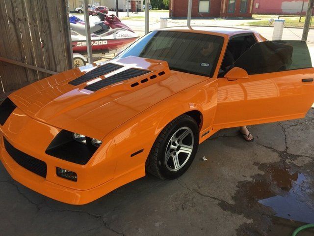 Yellow sports car