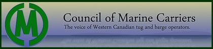 Council of Marine Carriers logo: Green circle with