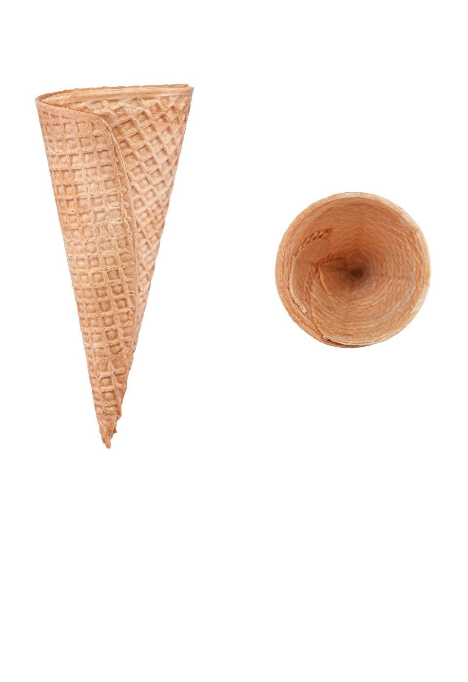 rolled ice cream cone