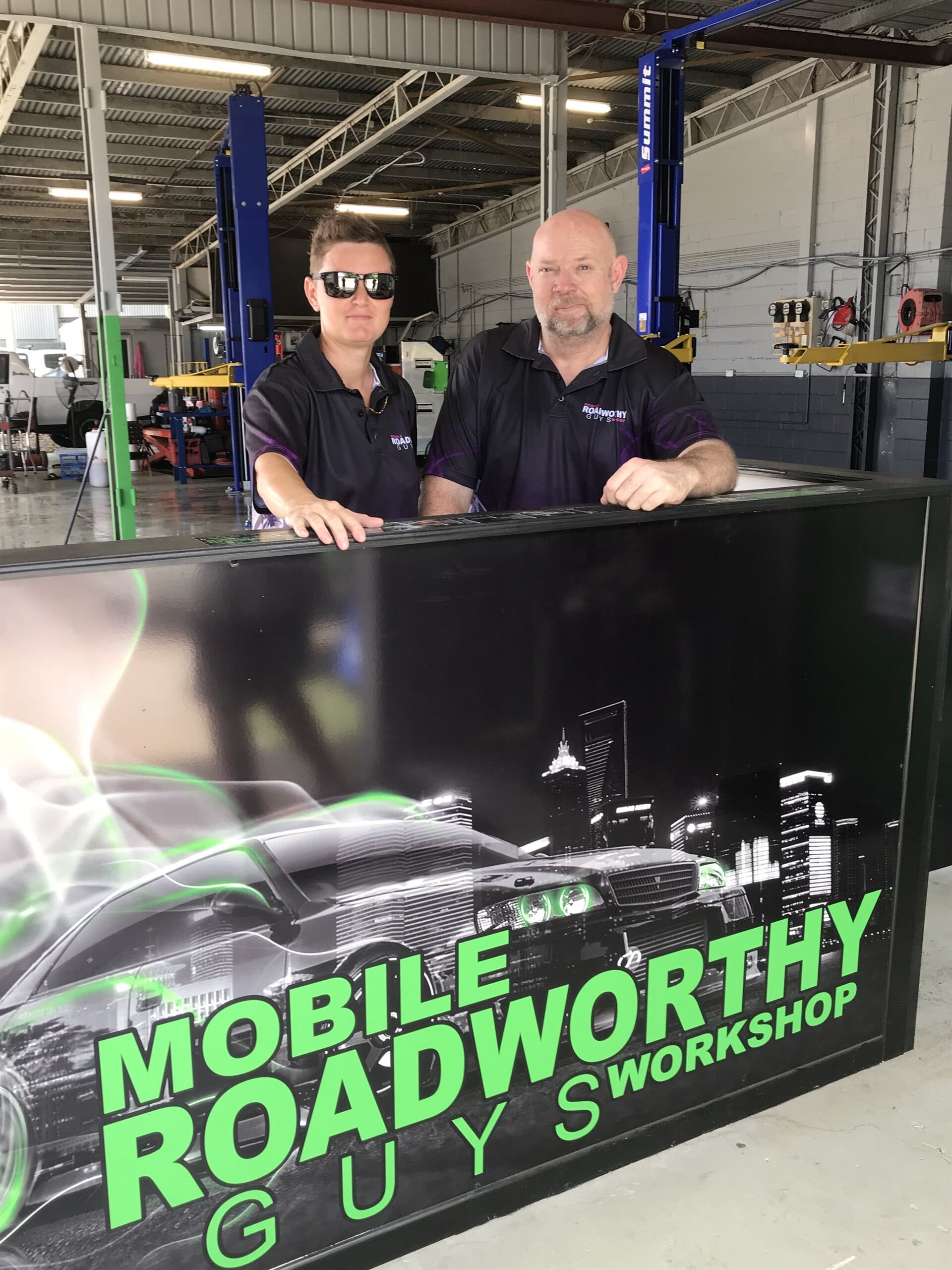 Our mechanics in the workshop — Mobile Roadworthy Guys Townsville in Aitkenvale, QLD Our mechanics in the workshop — Mobile Roadworthy Guys Townsville in Aitkenvale, QLD
