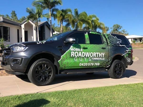 Mobile Roadworthy Work Ute — Mobile Roadworthy Guys Townsville in Aitkenvale, QLD Mobile Roadworthy Work Ute — Mobile Roadworthy Guys Townsville in Aitkenvale, QLD