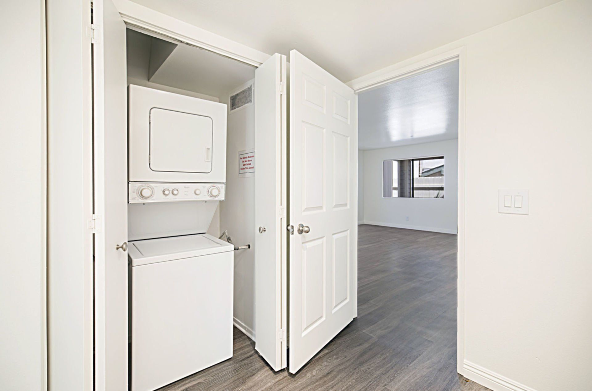 Twin Pines property image of interior hallway and laundry