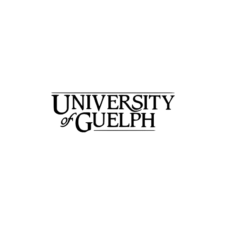University of Guelph logo in black text, with a horizontal underline.