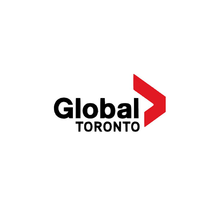 Global Toronto logo: black text 