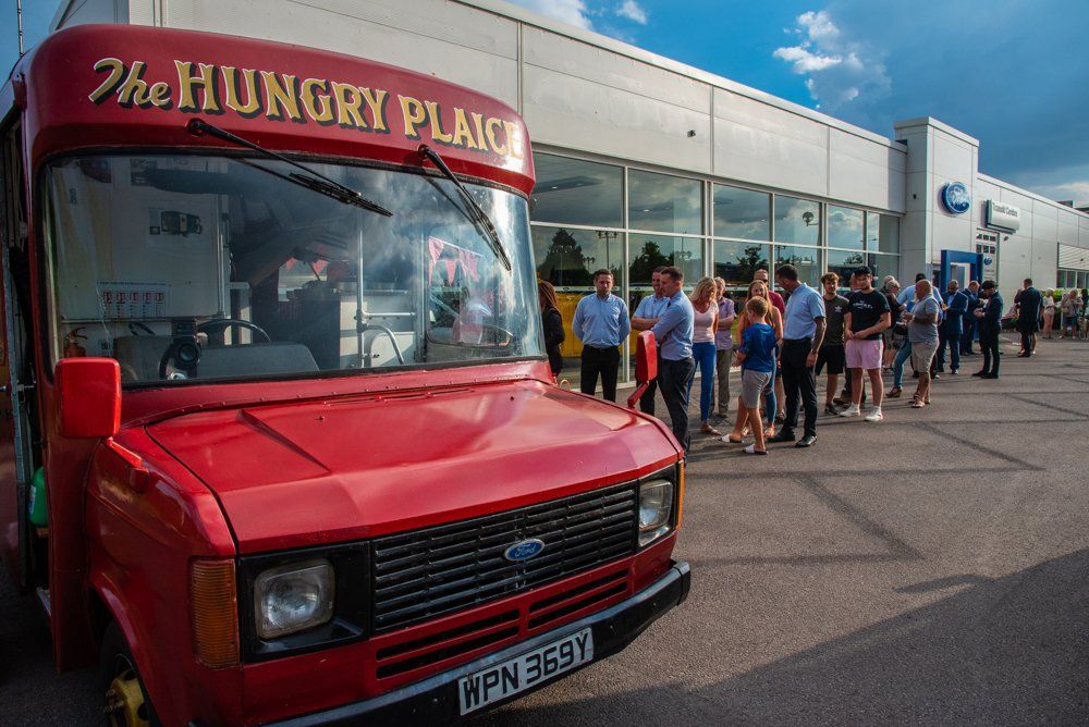 Vintage Fish and Chip Van Hire - Wedding Catering - Corporate Event Catering - The Hungry Plaice