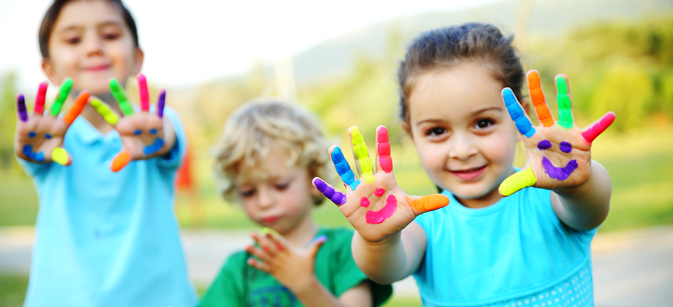 coloured hands