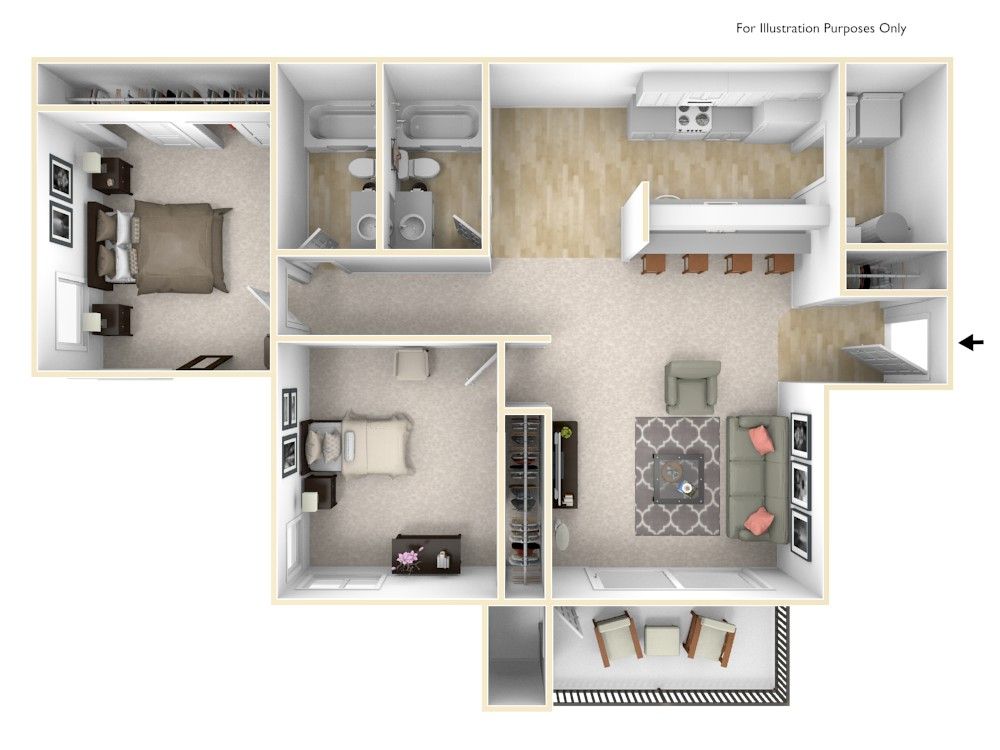 2 Bedroom | 2 Bath