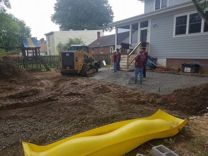 Hardscaping and grading for Spring in Richmond, Virginia