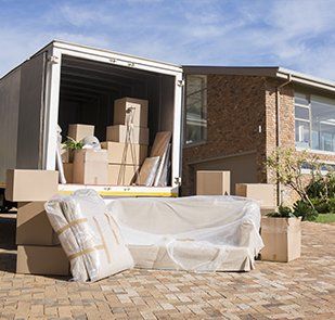 Relocating — Semi Truck with Boxes in Fort Collins, CO Relocating — Semi Truck with Boxes in Fort Collins, CO