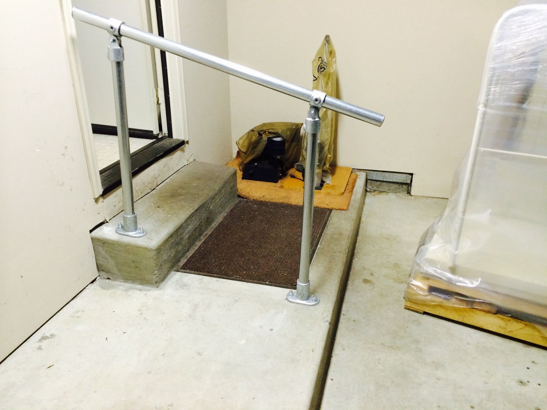 Handrail accommodations 