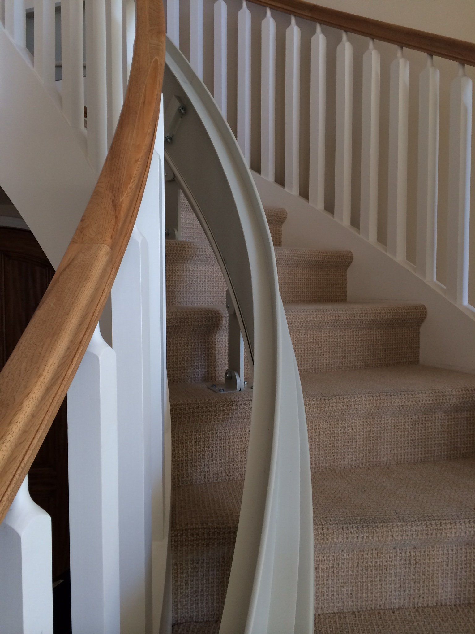 Curving Stair Lift Track