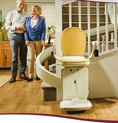 Curved Stairlift — Acorn Stairlifts in Hyannis, MA Curved Stairlift — Acorn Stairlifts in Hyannis, MA
