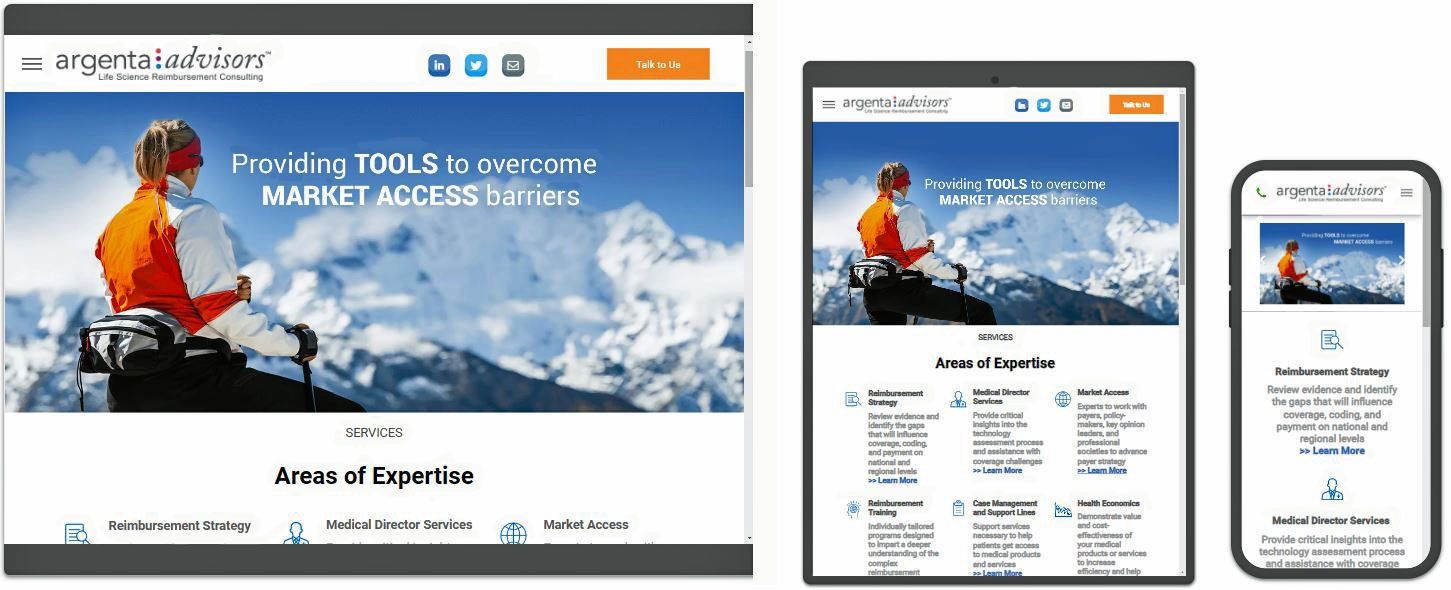 Life Science Website Design
