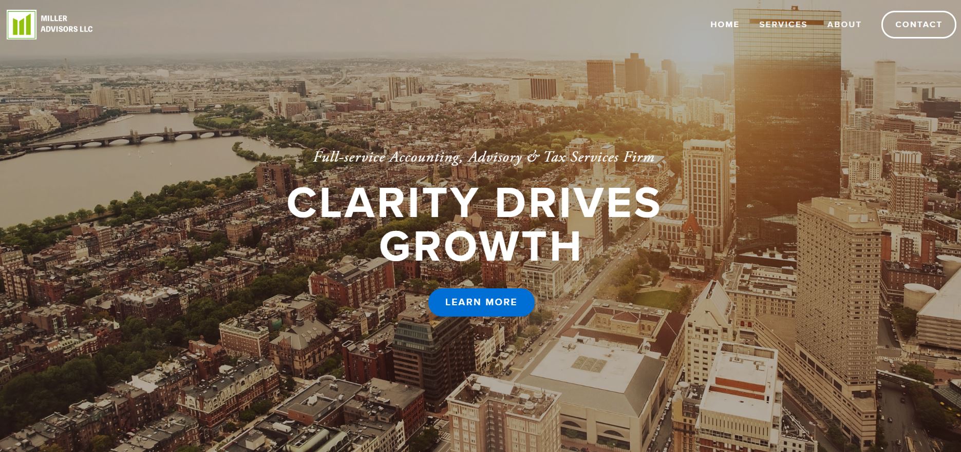 Outdated Website Homepage