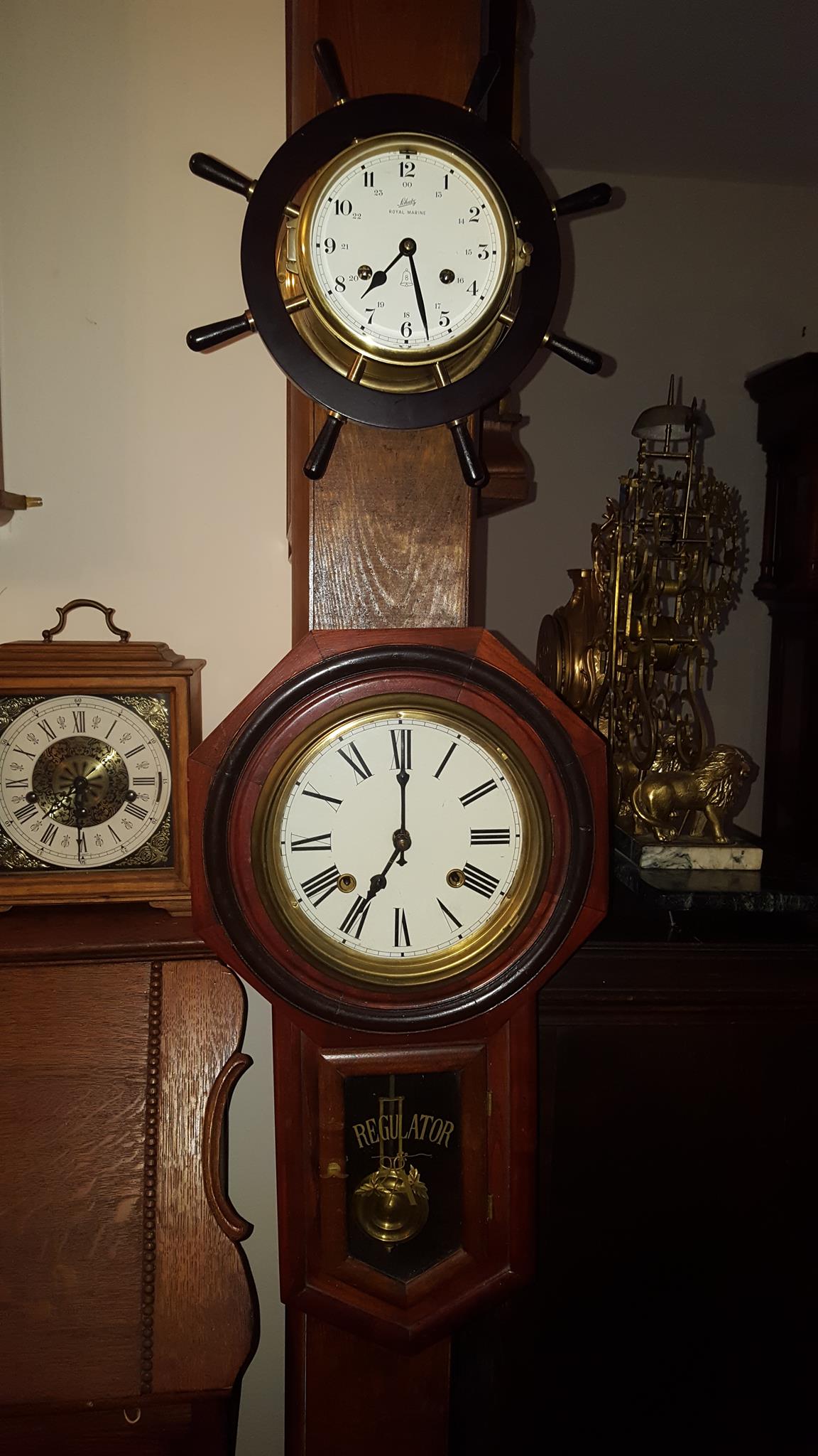 Ship's Wheel Clock Design — Charleston, SC — Captain Mikes Clock Shop Ship's Wheel Clock Design — Charleston, SC — Captain Mikes Clock Shop