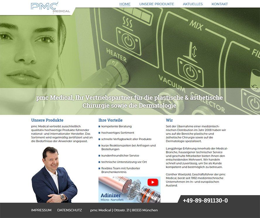 PMC Website von grafik-design.de
