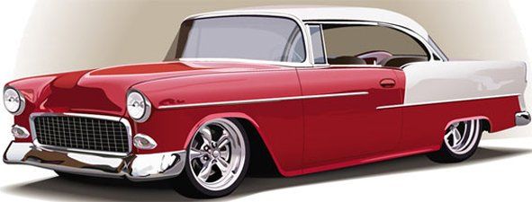 Prop 50s Chevy Car