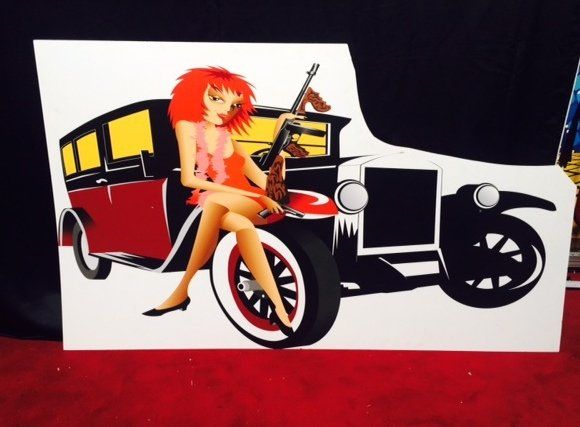 Prop gangster car