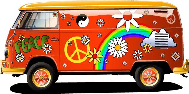 1960s Hippie Party backdrop
