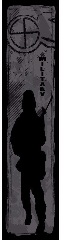 Prop military tall sign military