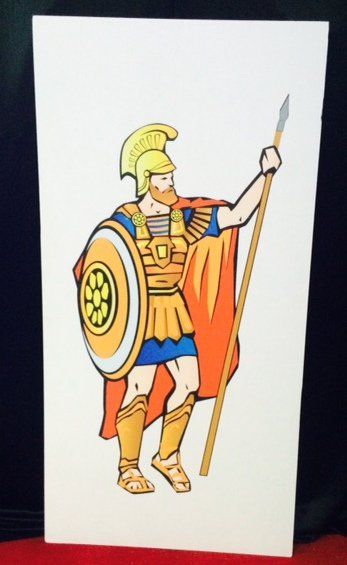 Prop Roman sign warrior man