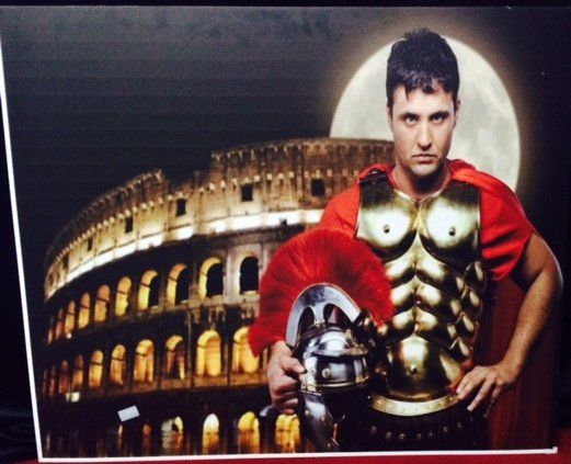 Prop Roman sign Gladiator Collesium