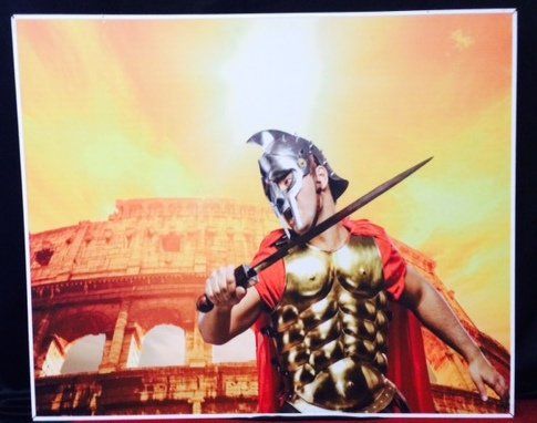 Prop Roman sign Gladiator Collesium