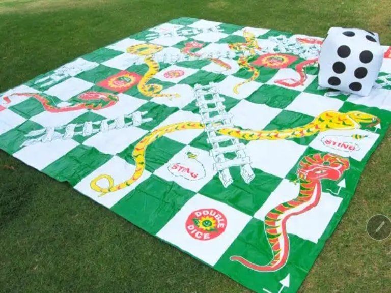 Giant Snakes and Ladders Game
