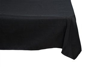 Black trestle tablecloth 