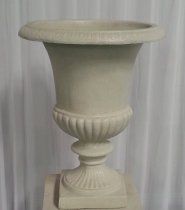 Urn white wash stone