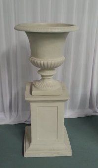 Urn white wash stone