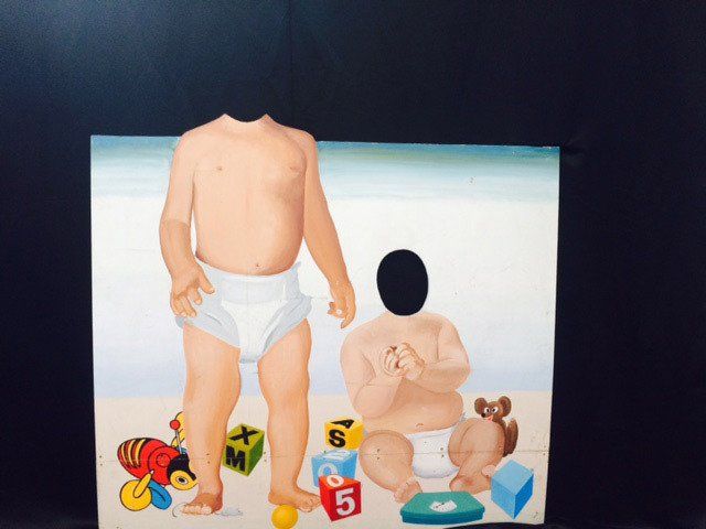 Photo prop baby scene