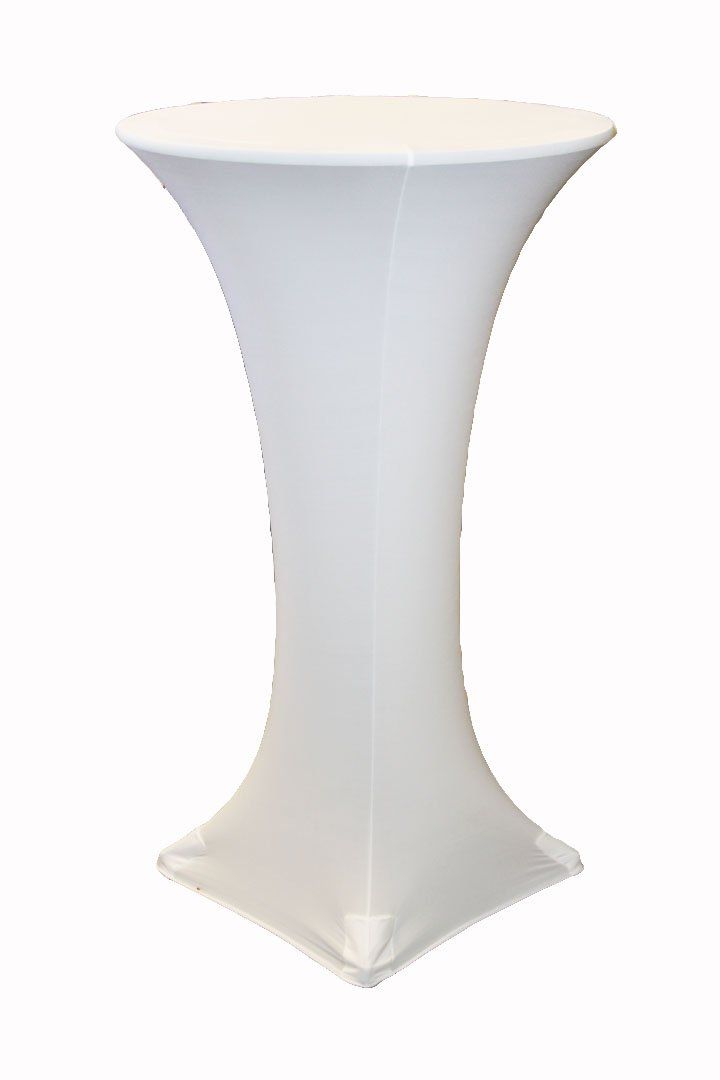 White Lycra Bar leaner cover 