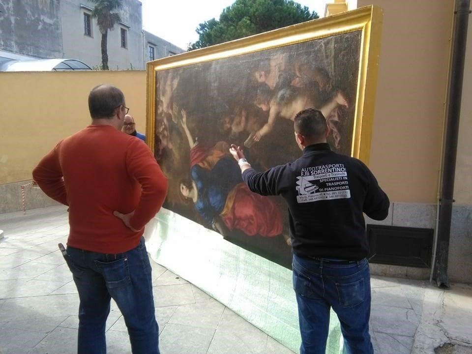 Operazioni di imballaggio di opere d'arte