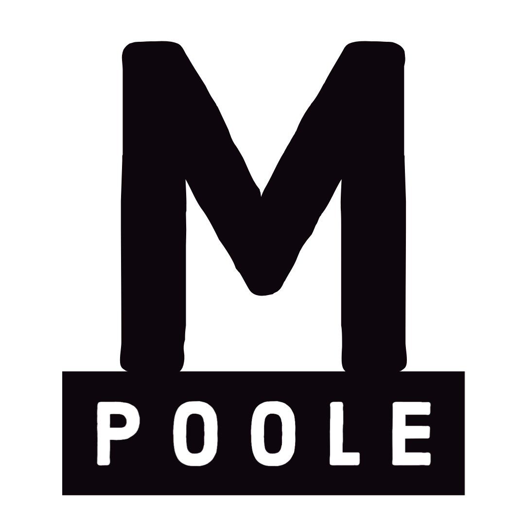 Logo with a large M and the last name Poole underneat
