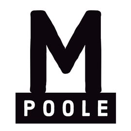 Logo with a large M and the last name Poole underneat