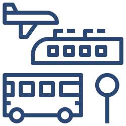 Icona Trasporto con mezzi propri