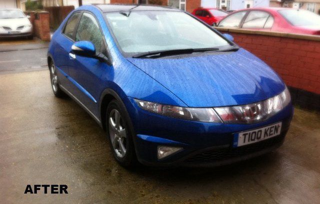 Blue car