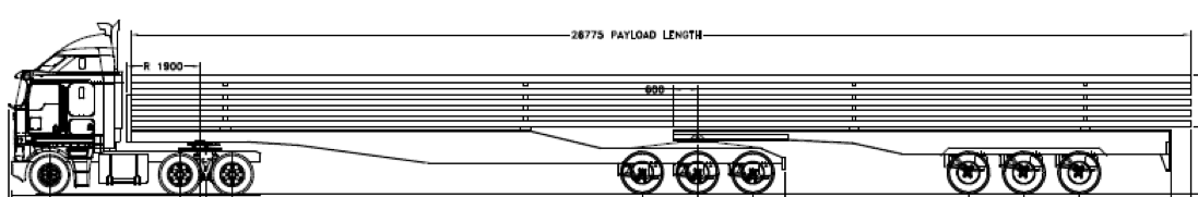Illustration Of Trailer Truck — Slingshot Haulage in Katherine, NT Illustration Of Trailer Truck — Slingshot Haulage in Katherine, NT