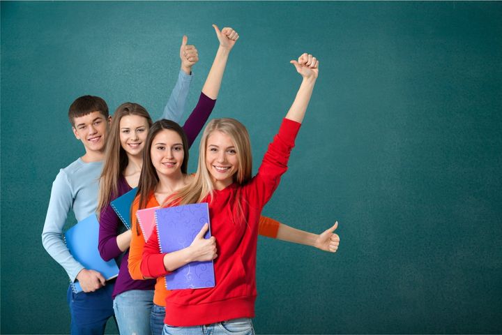 Studentessa con libri