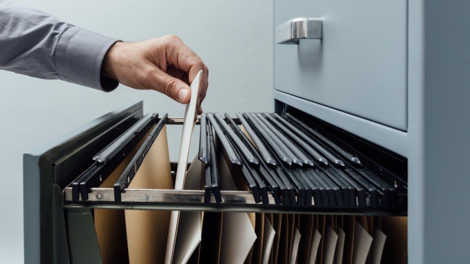 pratiche nell'archivio di un amministratore condominiale