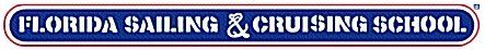 A blue sign that says florida sailing & cruising school
