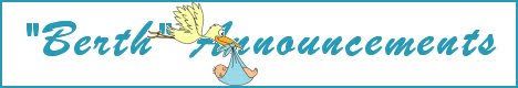 A sign that says ' berth announcements ' on it