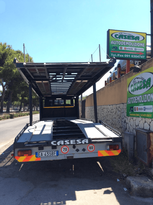 mezzo di trasporto per rottami metallici
