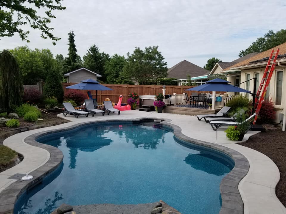 Large Pool Installation