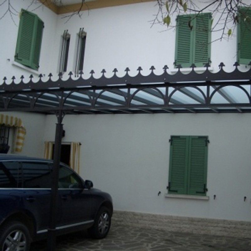 Balcone in vetro temperato
