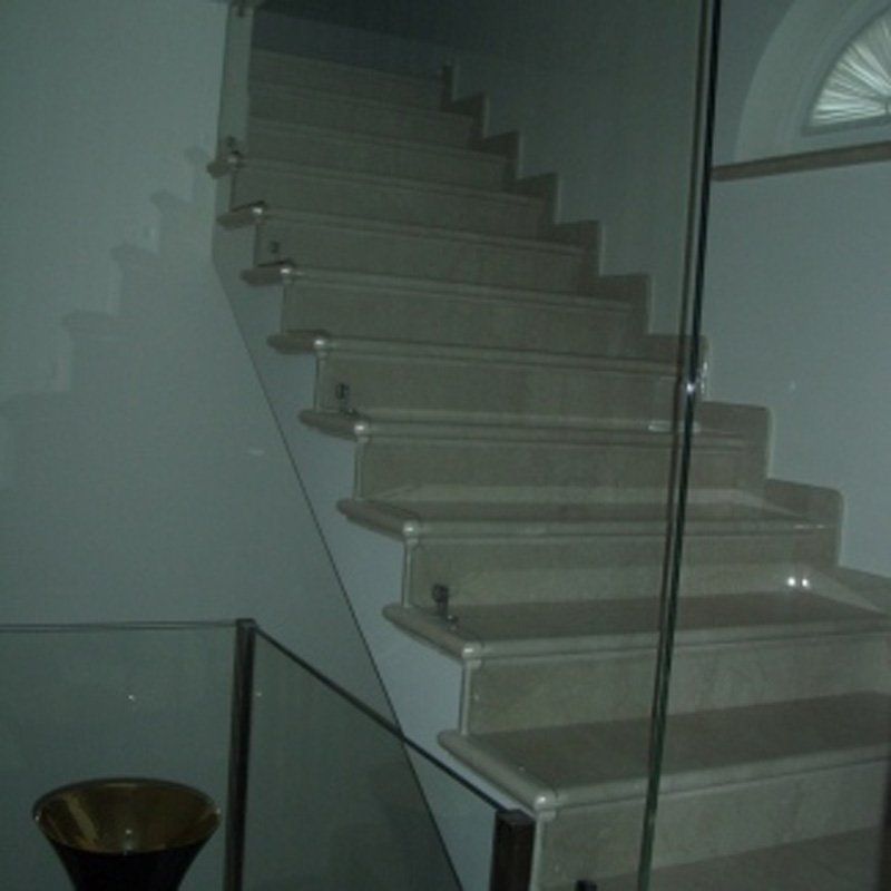 Corrimano in vetro